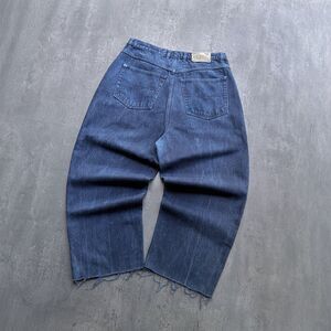 Vintage Culture Jam Jeans Mens 36 Barrel Baggy Dark Wash Denim High Rise 90s
